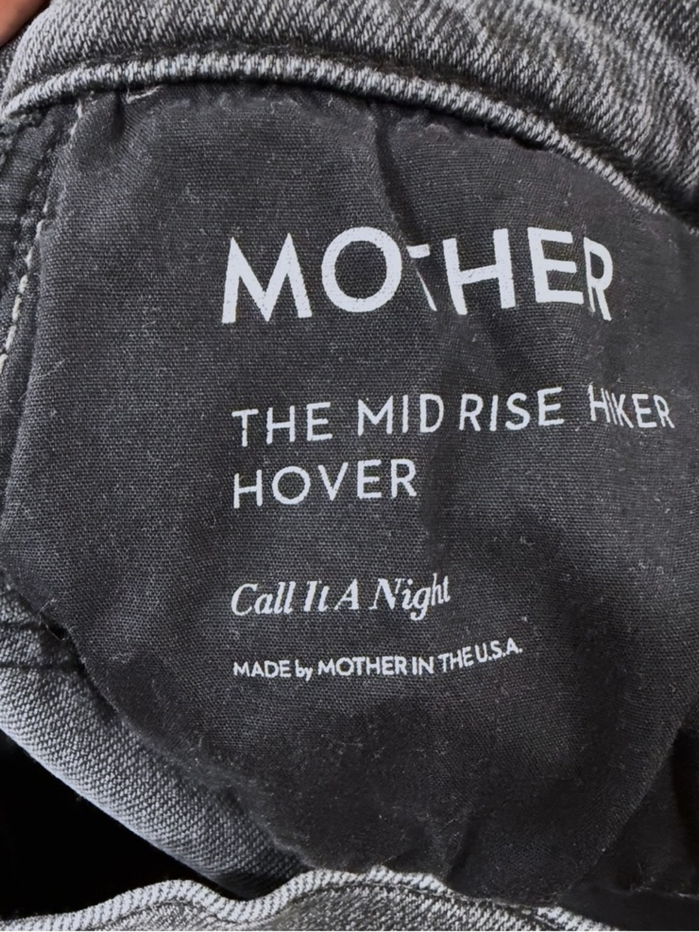 MOTHER The Mid Rise Hiker Hover Jeans in Call It A Night  Size 27 - Picture 5 of 15
